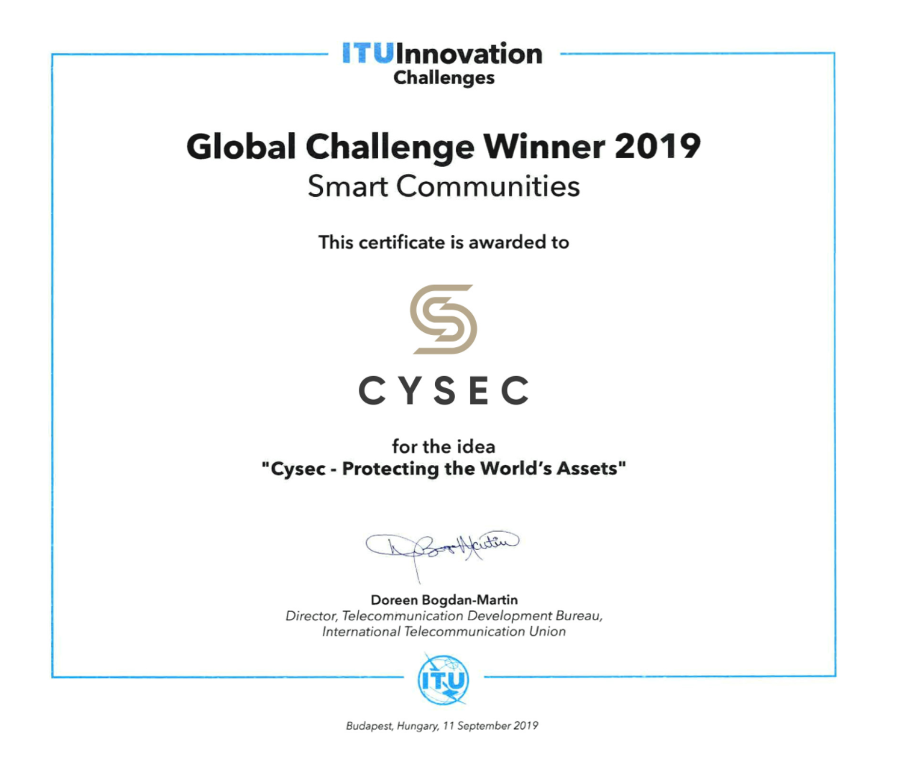 CYSEC award for innovation